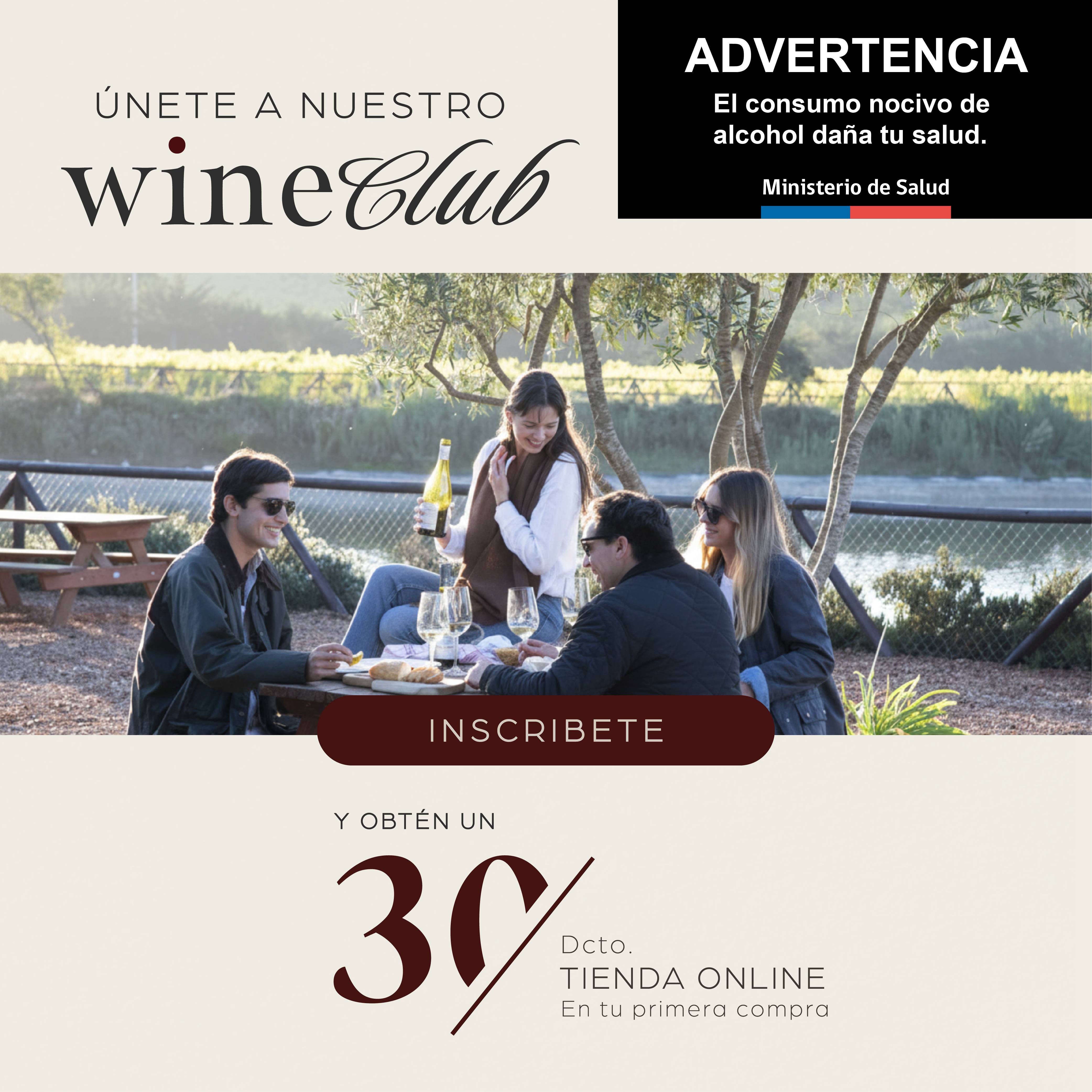 Inscríbete al Wine Club